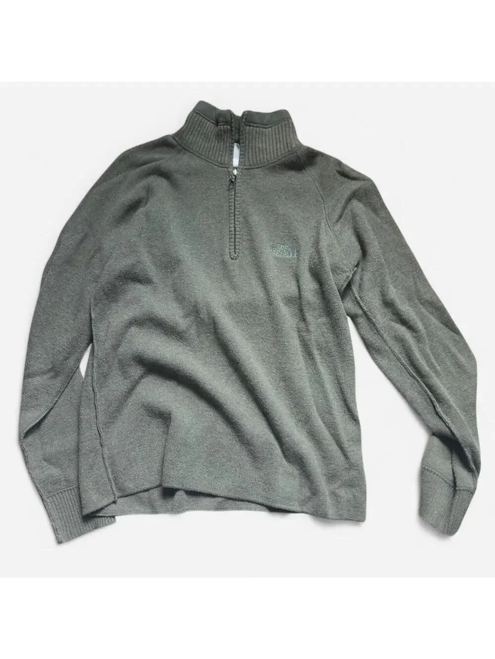 The North Face Men's Green and Khaki Jumper